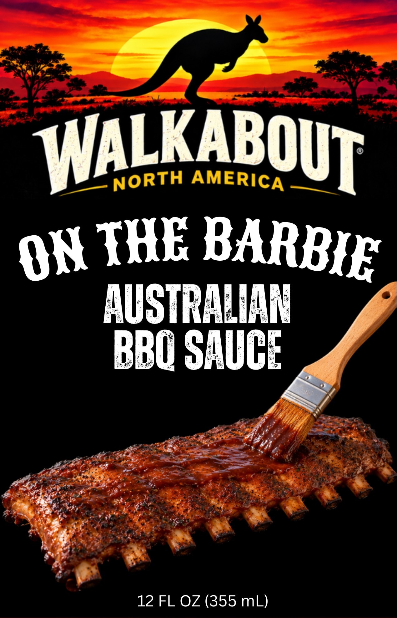 On The Barbie Australian BBQ Sauce label