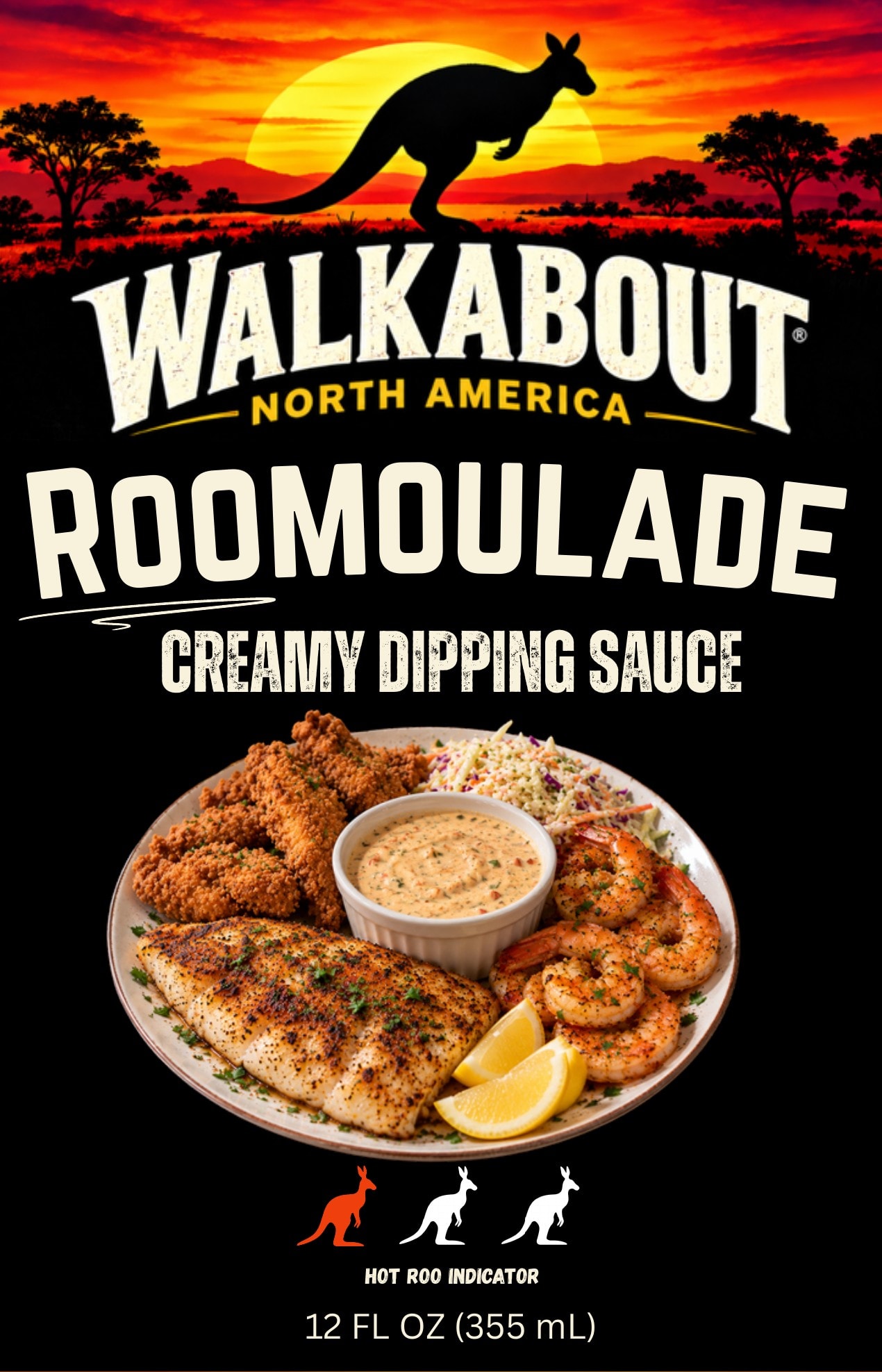 Roomoulade Creamy Dipping Sauce label